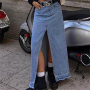 A SAIA MIDI DENIM
